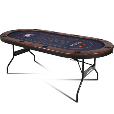 AVAWING 8 Players Foldable Game Poker Table With Cup Holder - On Sale - Bed Bath